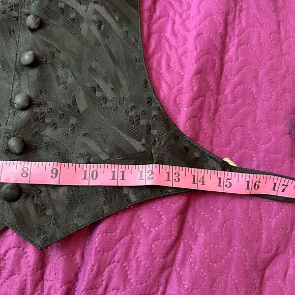 Boys Bracci Tux beautiful black vest Large adjustable at neck and back - Picture 6 of 6